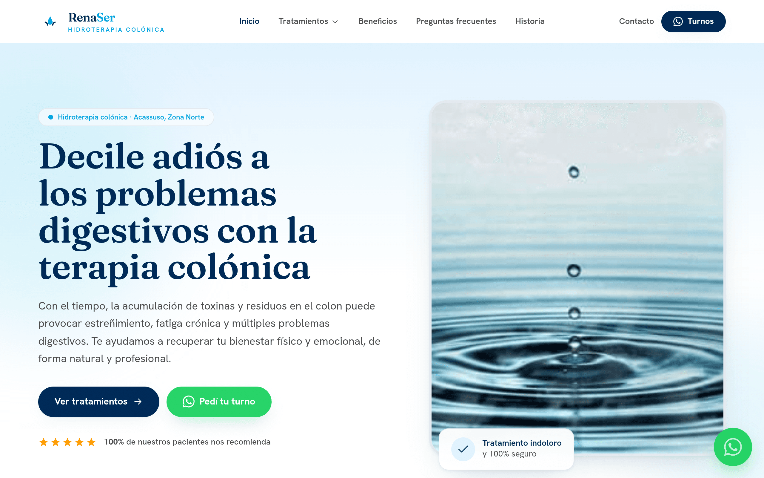 Captura de Renaser Hidroterapia